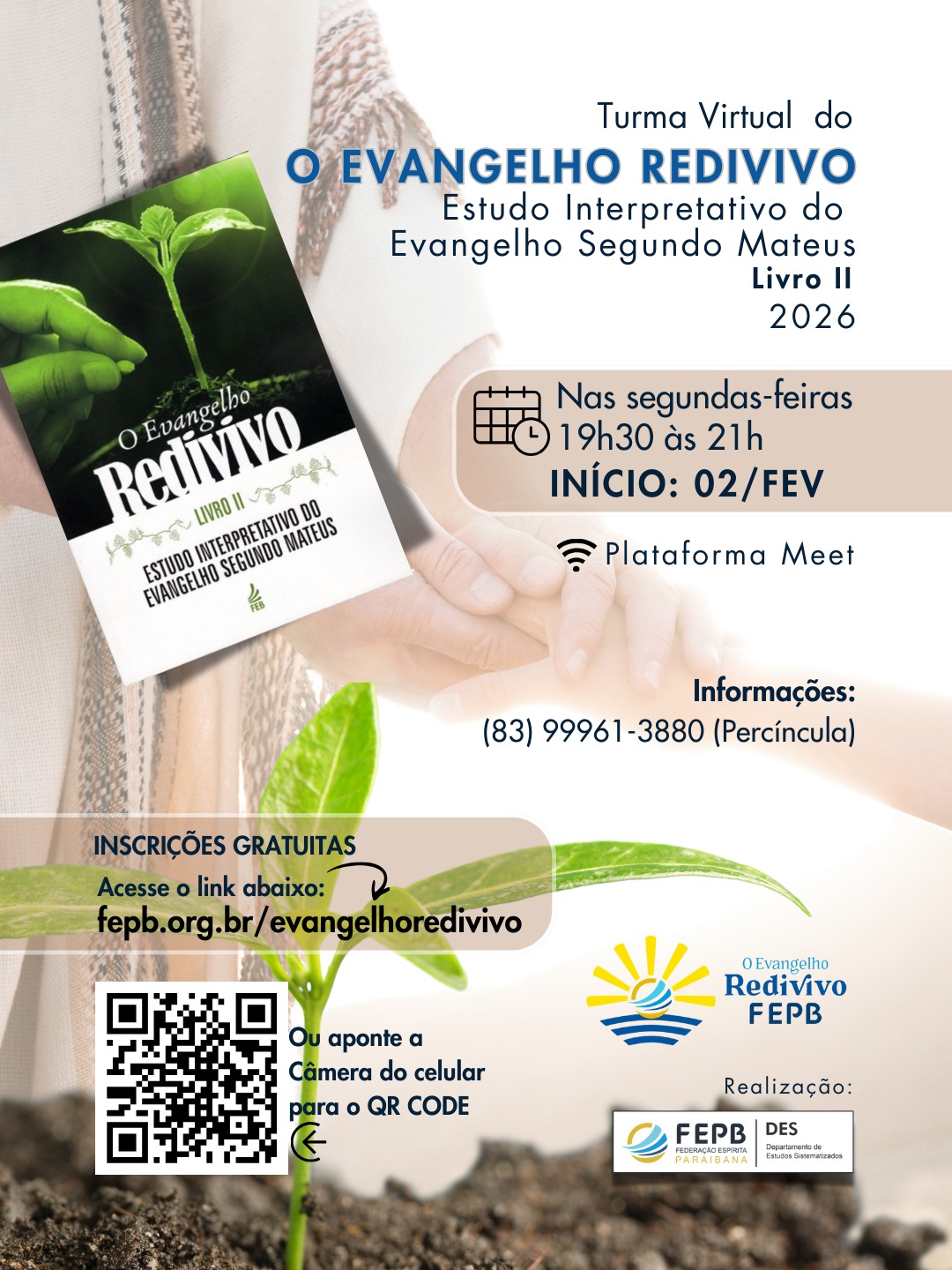 Convite do curso Evangelho Redivivo