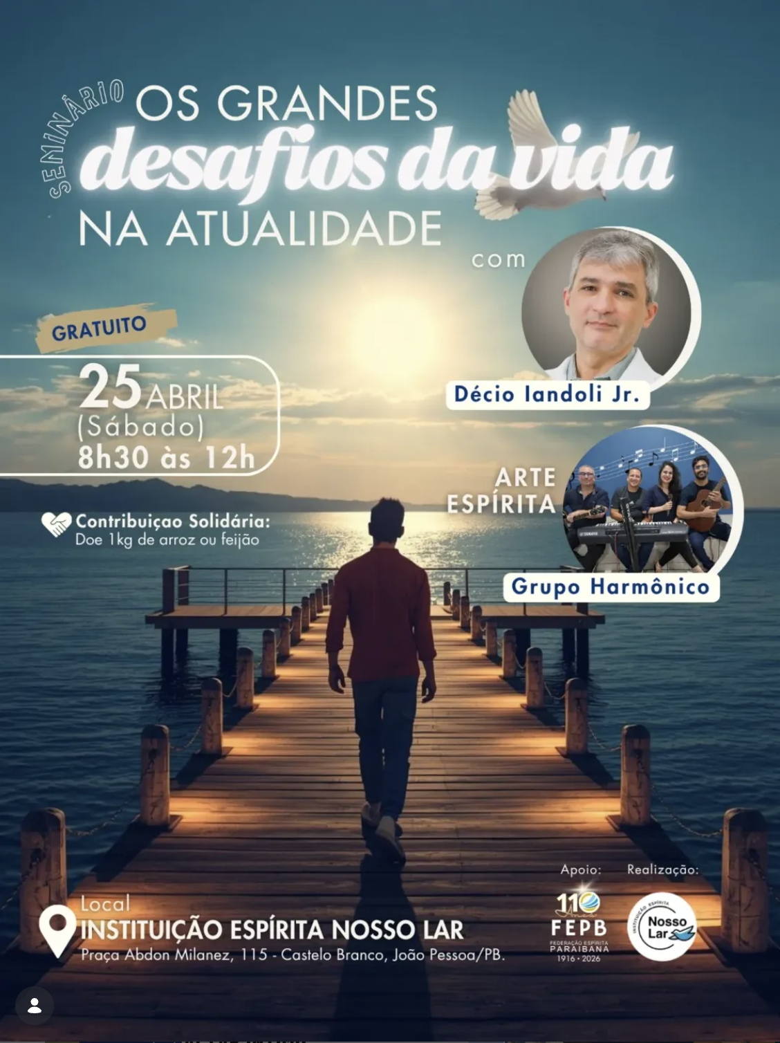 Seminário espírita Os Desafios da Vida com Iandoli Junior