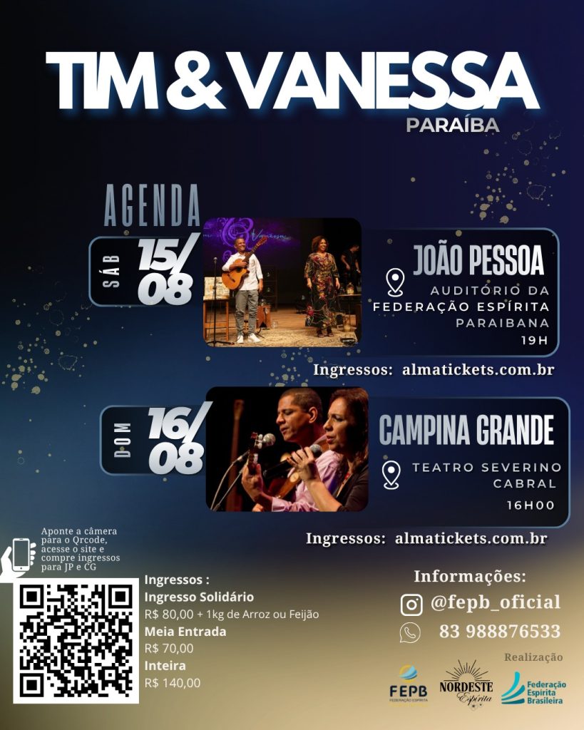 Tim e Vanessa em João Pessoa e Campina Grande